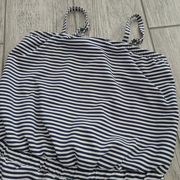 Abercrombie Kids girls Navy & White Striped pool to play Romper - Size 5/6 - Picture 3 of 11